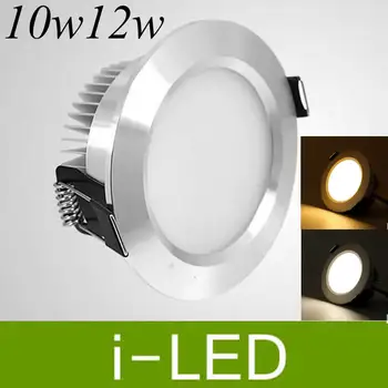 

Promition Led Ceiling downlight 10w 12w dimmable led spot lights fixture lamp 110v 220v 12v warm cold white 120angle CE UL