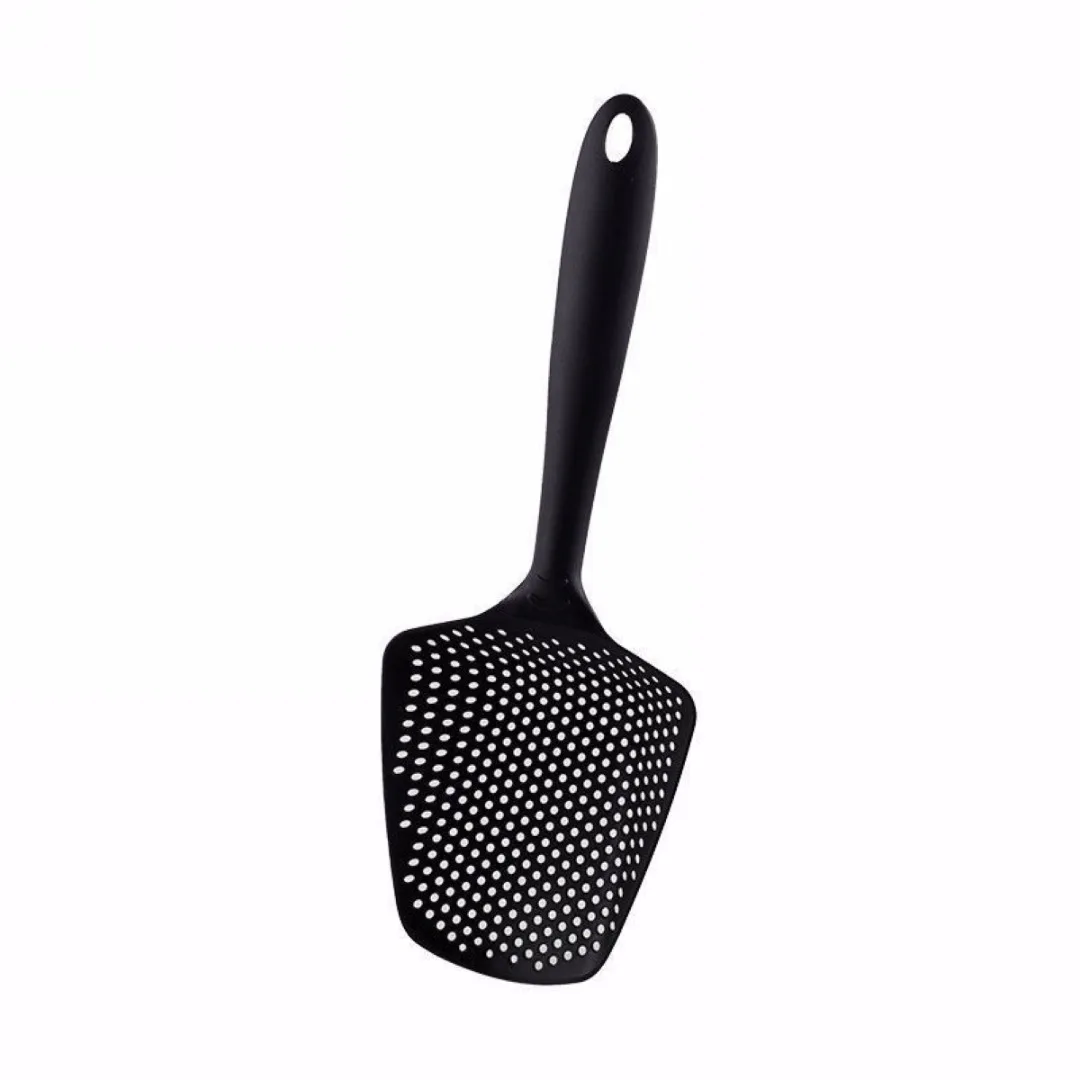 New Large  Kitchen Accessories Gadgets Nylon Strainer Scoop Colander Drain Veggies Water Scoop Gadget Cooking Tools Black