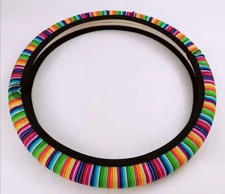 stripes Serape леопардовая Неопреновая рулевая намотка на руль в полоску складная сумка ремень крышка DOM106604 - Цвет: stripes