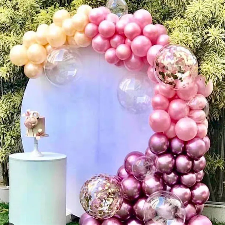 Железные круги стенд для свадьбы День рождения, детский душ большой арки фонов Декор Круглый шкаф для приветствования воздушный шар для сцены цветы