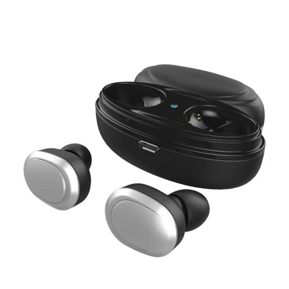 NVAHVA TWS Bluetooth  V4.1 Earbuds Wireless Earphones Bluetooth Headsets With Charging Case Hands-free For Phone TV PC Sports