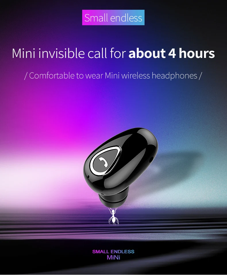 Mini Bluetooth Earphone Headset Wireless Sport IPX5 Waterproof Earbud Hands-free Fone De Ouvido Sweatproof For Car Driving Phone