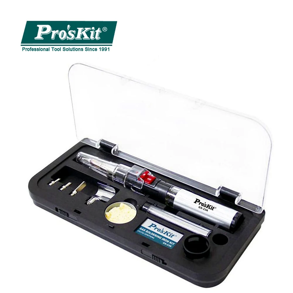 

Proskit GS-23K Cordless Welding Pen BurnerAutomatic ignition multi-function gas soldering iron group