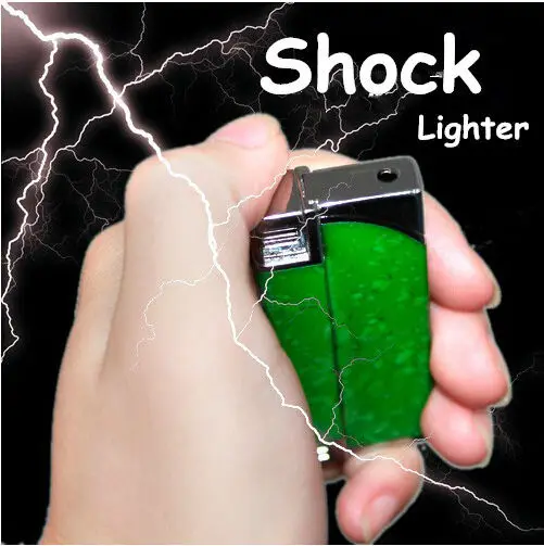 Multifunction Windproof Reuse Lighter Electric Shock Toy Novelty Joke Gifts Prank Toys Trick