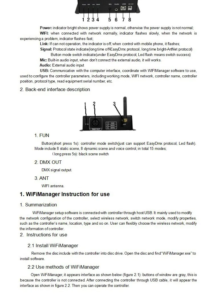 DMX контроллер Wifi контролируется Android или IOS система Wifi многоточечный контроллер WF310