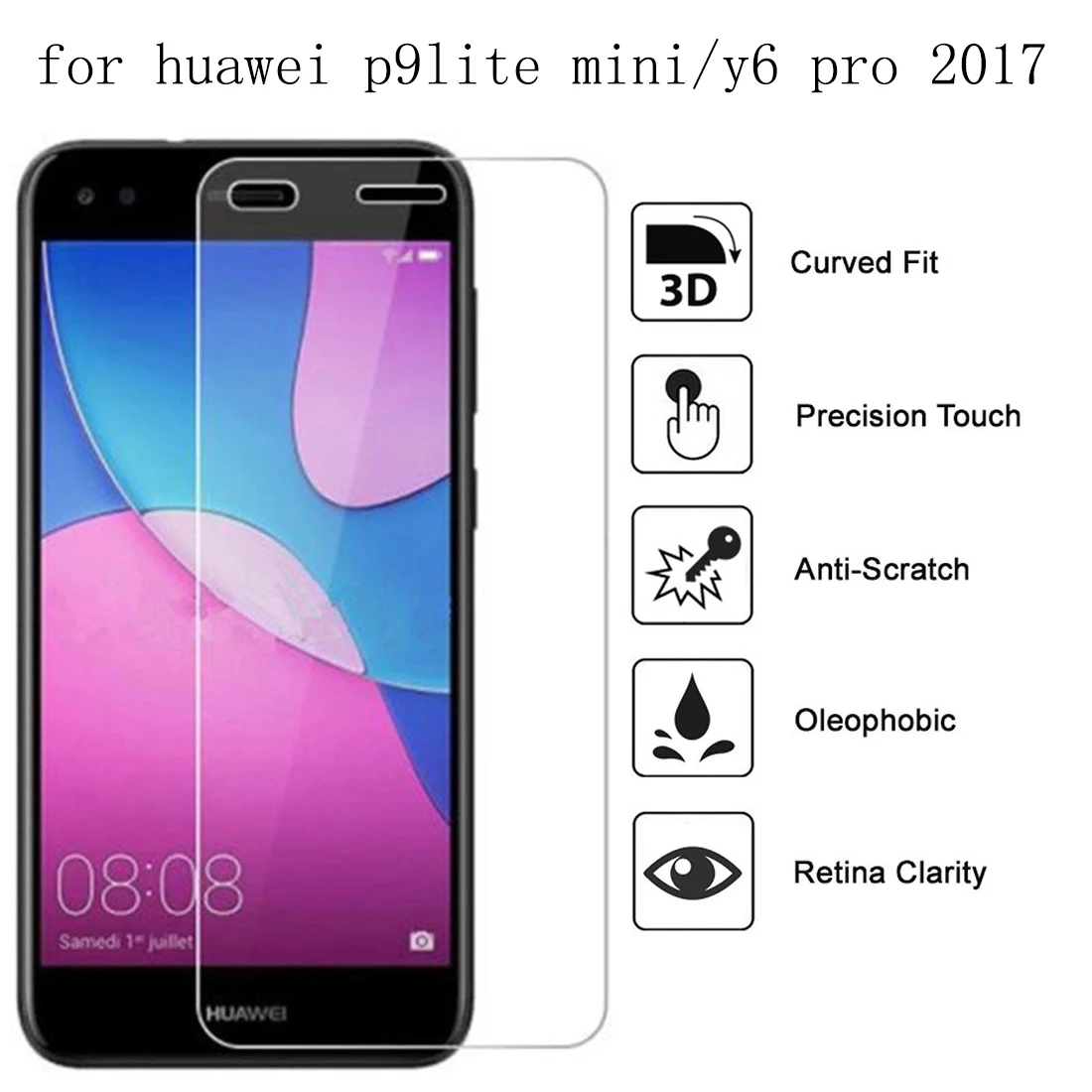 

Premium HD Protective Film for Huawei Y6 Pro 2017 Enjoy 7 Front LCD Screen Protector for Huawei P9 Lite Mini Tempered Glass Film