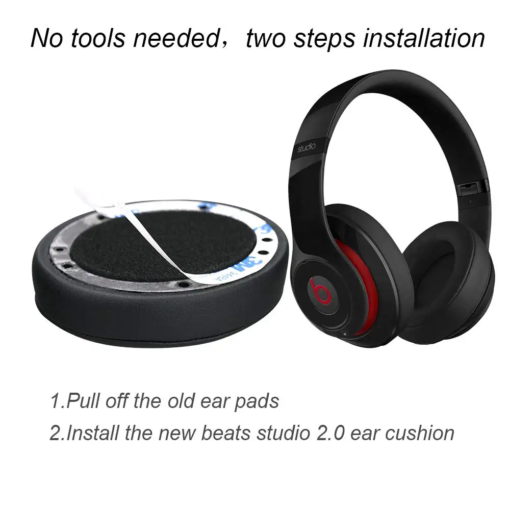 YSAGi 1 пара сменных поролоновые накладки на наушники для Beats studio2/studio2.0 studio 3 studio3.0