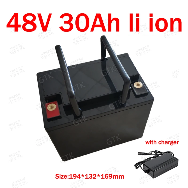 GTK водонепроницаемый 48v 30ah литий ионный аккумулятор 48V BMS для 2000W трехколесный
