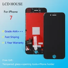 No Dead Pixel LCD For Iphone 7 Screen Display Part Glass Touch Panel Digitizer Assembly Replacement Good 3D touch + tools