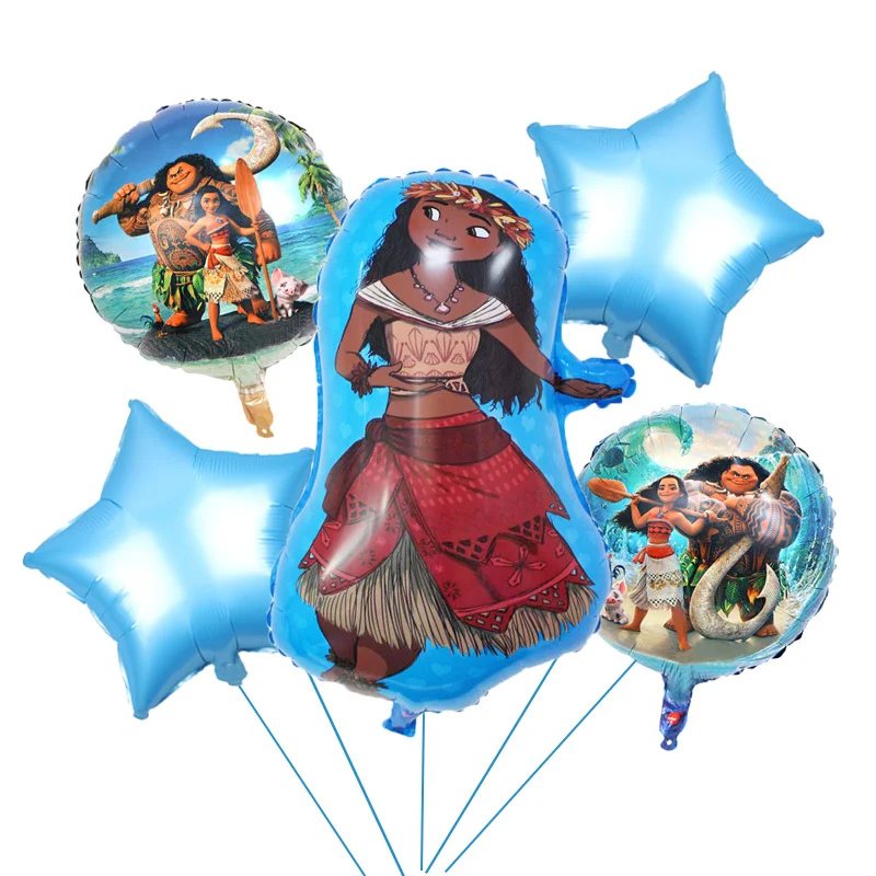 

5pcs/lot Brave Moana Air balloons moana party supplies moana theme birthday party decoration kids toys globo girls gifts