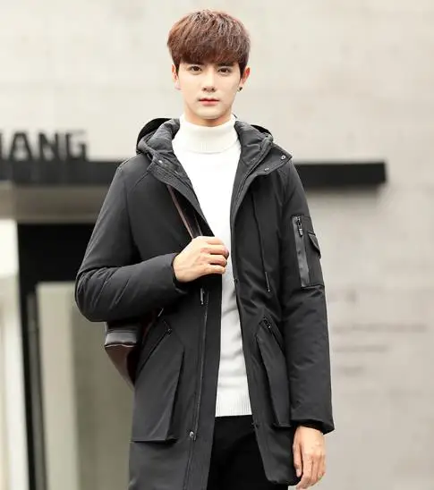 Hot Men Fashion Thickening Cotton-padded Parkas Men
