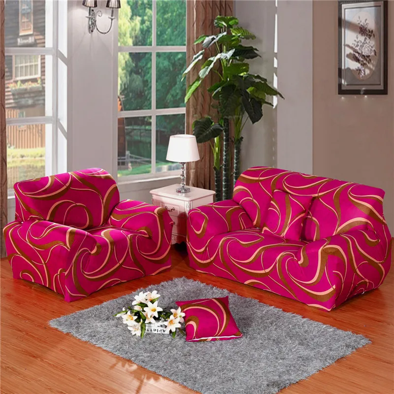 Большая распродажа 1 шт упругий диван крышка спандекс ткани чехол диване охватывает анти-клещ Манта перо диван охватывает принципиально чехол - Цвет: 4