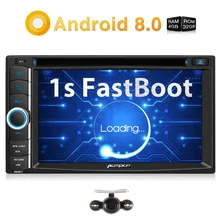 Тыквы Qcta-Core Android 8,0 автомагнитолы 2 Din 6,2 »стерео dvd-плеер gps навигации 4 ГБ Оперативная память wi-Fi 4 г DAB + FM Rds радио