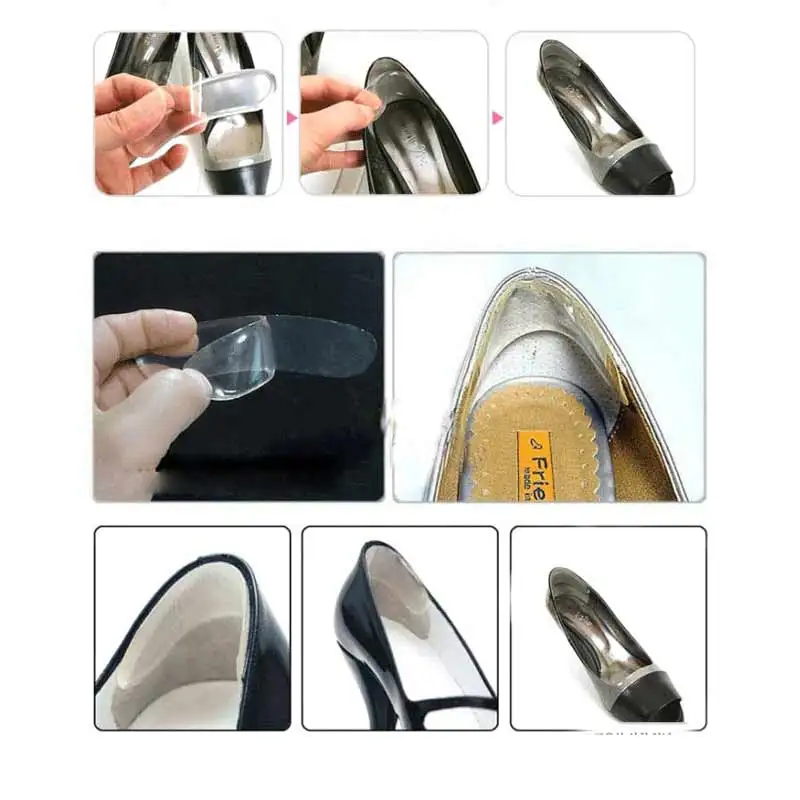 3 пары Уход за ногами Инструменты прозрачный силиконовый гель протекторы обувной пятки Крем Для Снятия Боли стельки для задней пятки