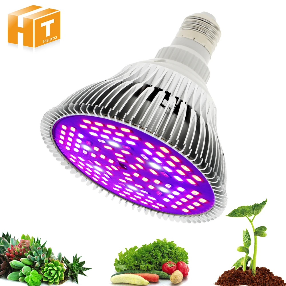 Полный спектр растет свет 10 Вт 30 50 80 красные, синие УФ ИК Светодиодная лампа для гидропоники цветы растения, овощи