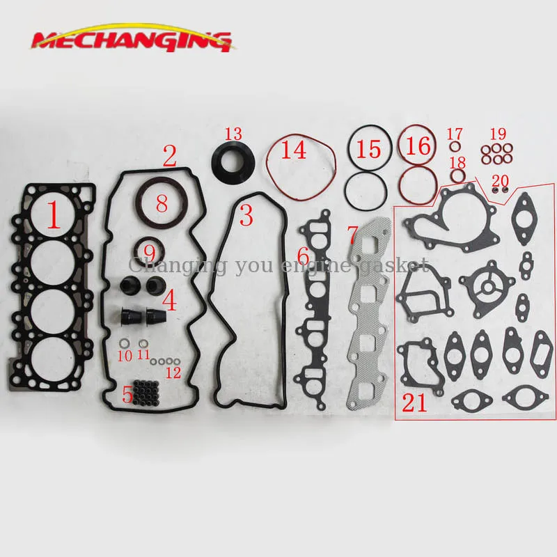 

For NISSAN NAVARA FRONTIER YD25 YD25DDTI Engine Parts Full Set Car Accessories Auto Parts Engine Gasket 10101-VK586 51023700
