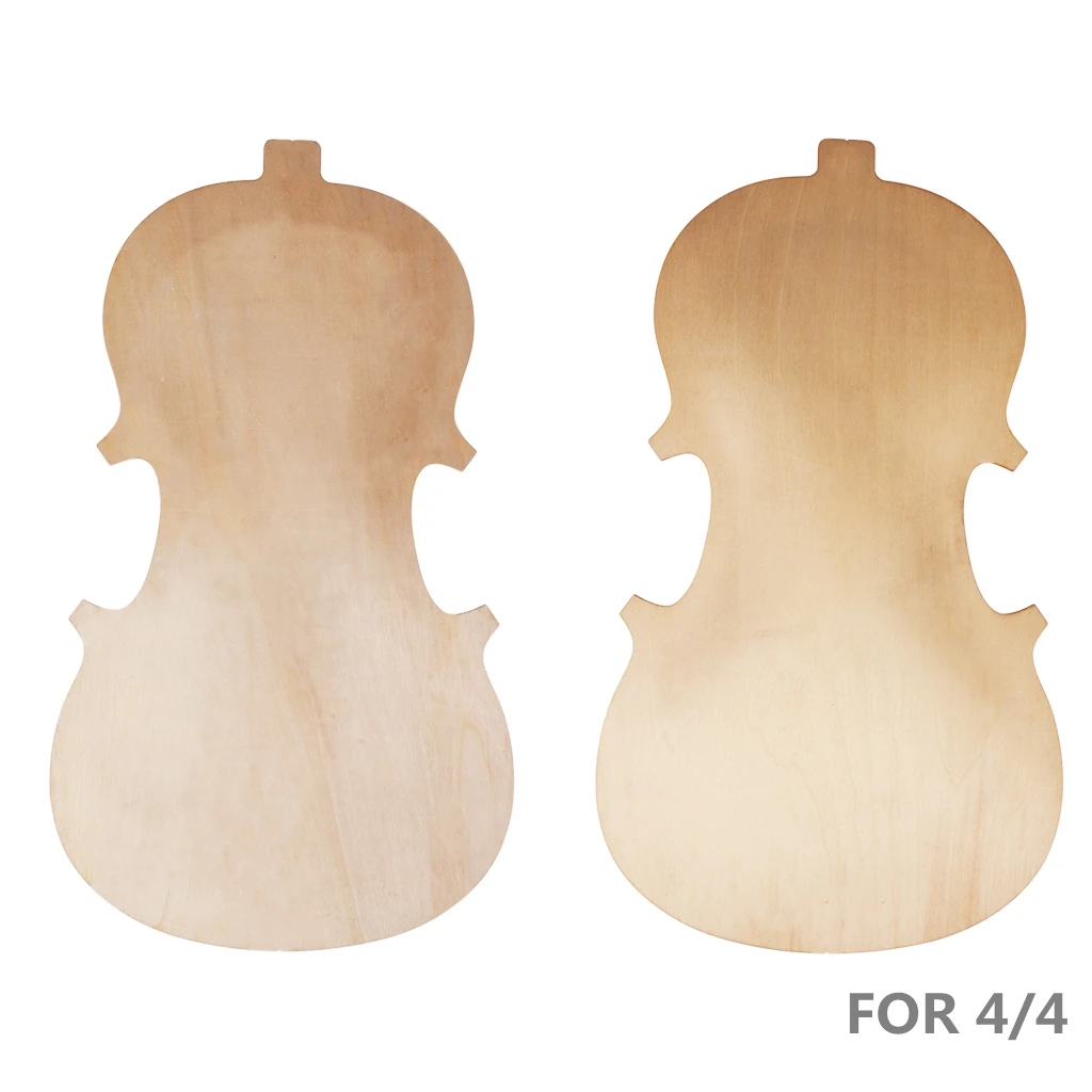 Твердой древесины незавершенной скрипка верхнее переднее Панель и спины плитов и набор для 4/4 3/4 1/2 1/4 1/8 скрипка "сделай сам" для изготовления