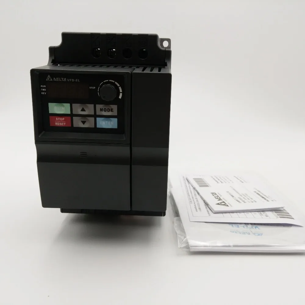Инвертор Delta VFD 1 5 кВт Частотный Привод VFD015EL21A однофазный 220 В 2HP 0 ~ 600 Гц для