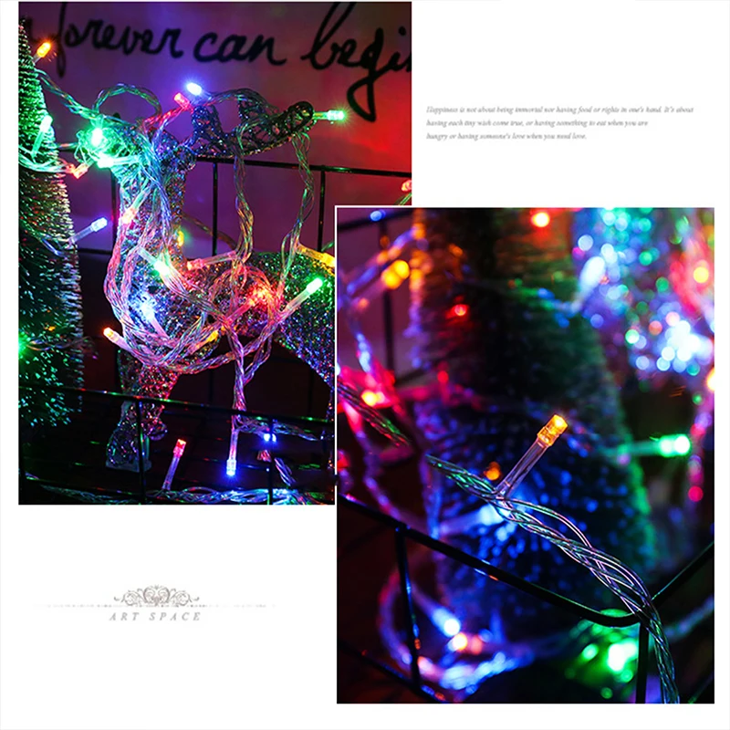 1M 2M 3M 4M 5M 10M Copper Wire LED String lights Waterproof Holiday lighting For Fairy Christmas Tree Wedding Party Decoration 1M 2M 3M 4M 5M 10M Copper Wire LED String lights Waterproof Holiday lighting For Fairy Christmas Tree Wedding Party Decoration