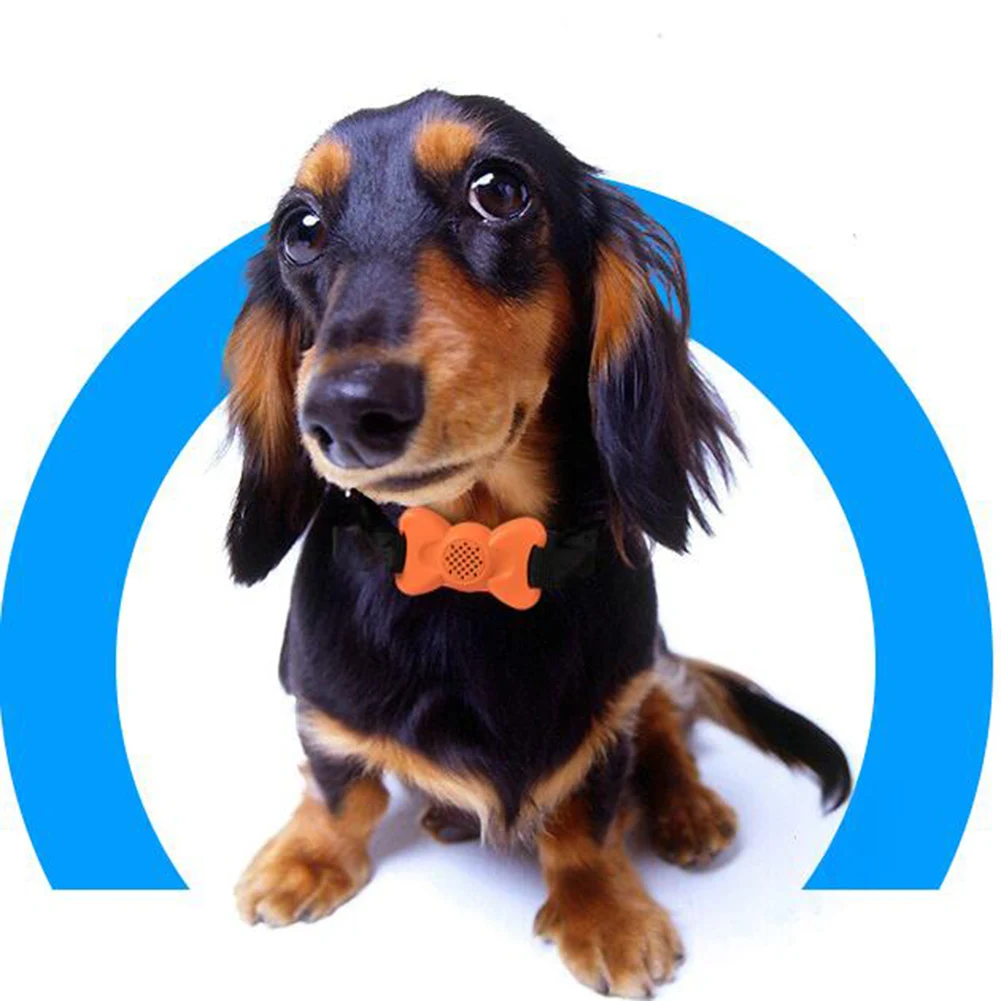 

Adjustable training Stylish Bow Knot Vibration Bark Collar dog Shape Humane Anti Bark Control Training Collar No Pain No Harm