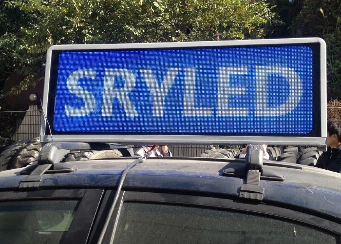 

Outdoor 3G WIFI taxi top roof P5 double sides led sign for advertising
