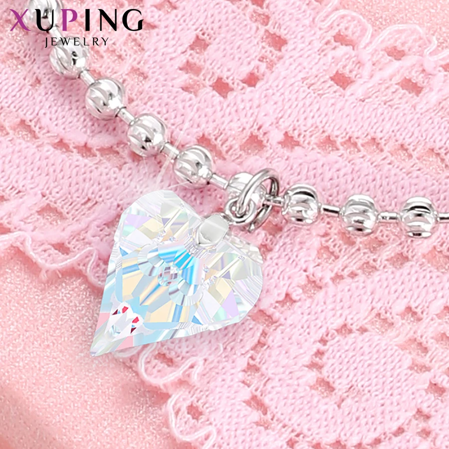 Xuping браслеты в форме сердца кристаллами от Swarovski романтические Изящные ювелирные