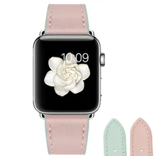 Faixas de Pulso Faixa de Relógio Cinta para Apple iWatch ASHEI 38mm 42mm Mulheres Pulseira de Couro Genuíno Novo Caseiro para relógio maçã 3 2 1