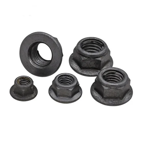 M3-M12 Nyloneinsatz Sicherungsmuttern Nylon Sechskant Flansch Sicherungsmutter