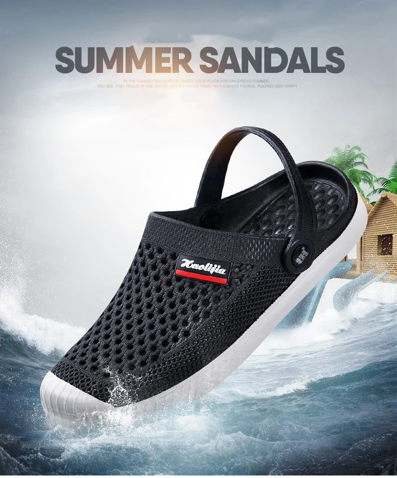 Beach Aqua Shoes For Men New Water Shoes Men Sandals Hole Slippers Barefoot Clogs Breathable Fishing Swiming Shoes Sandalias