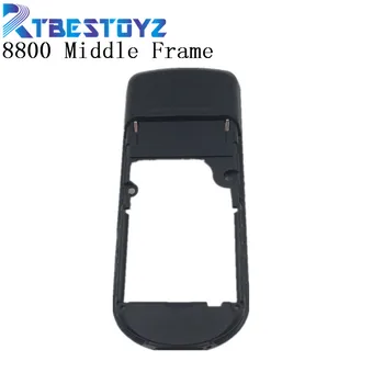 

RTBESTOYZ For Nokia 8800 Black housing Black middle frame Replacement Black Middle Frame For Nokia 8800