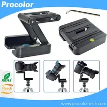 Z folding desktop tripod head slide camera pack-shot rack portable light camera support tripod quick release plate 1/4 screw