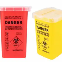 1Л острый контейнер для медицинских и одноразовых отходов иглы татуировки чашки