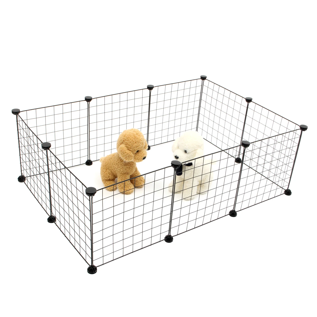 

10 Panels Foldable Pet Dogs Playpen Crate Fence Puppy Kennel House Exercise Training Cage Puppy Kitten Space Dog Supplies