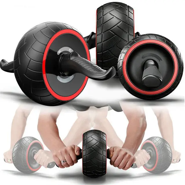 US $23.74 Men Body Building Gym Exercises Tainer Abdominal Crossfit ABS Simulator Muscle Fitness AB Roller Wh