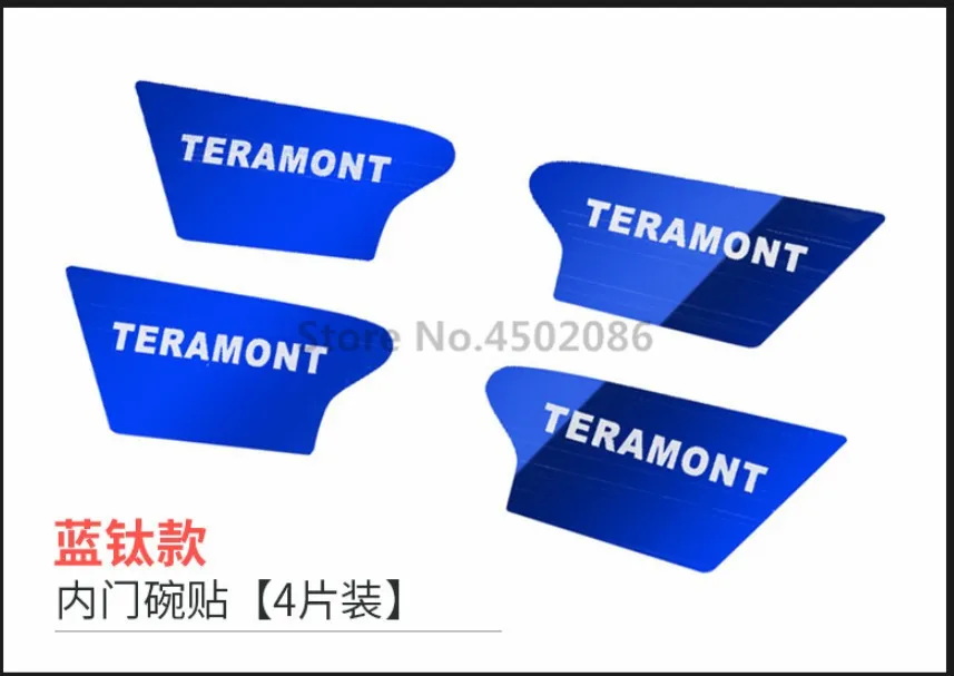 Авто дверь внутренний стикер для выемки интерьера литье для Volkswagen TERAMONT, 4 шт./партия, автомобильные аксессуары - Цвет: style A
