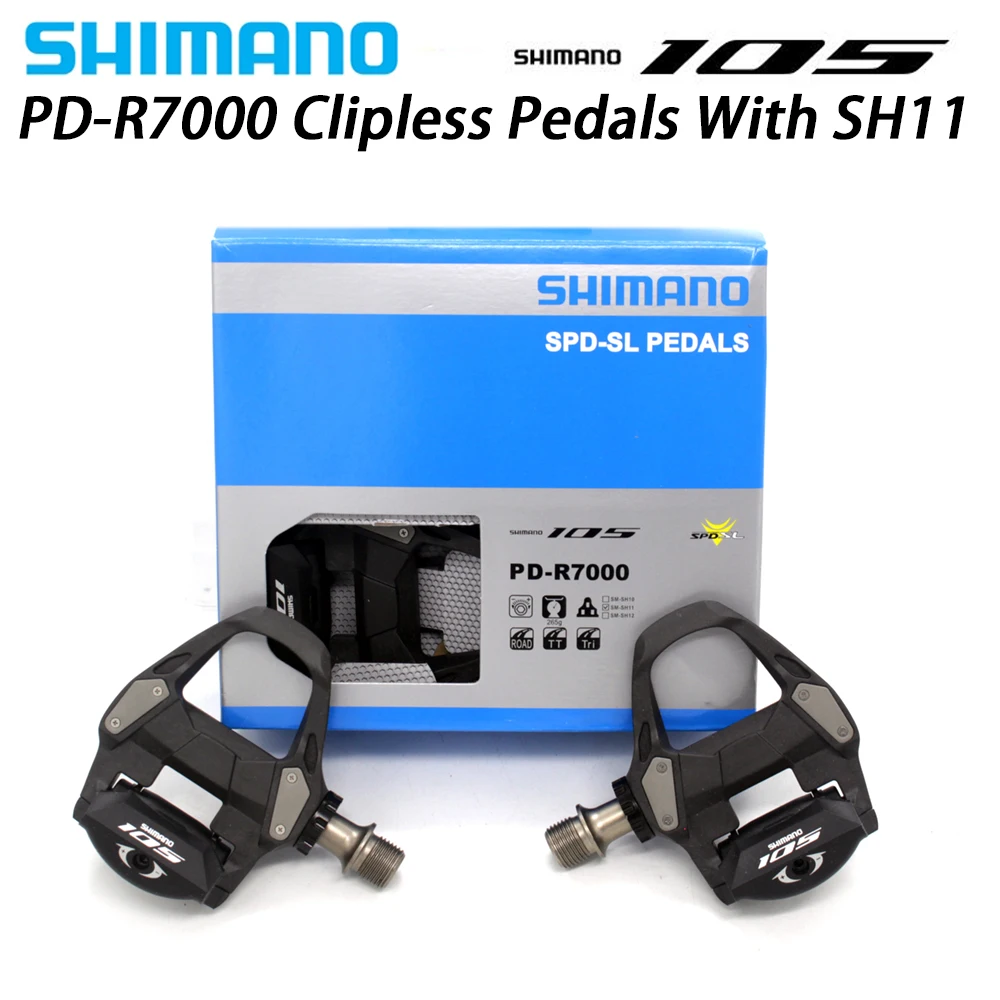 SHIMANO PD R7000 5800 Педали Дорожный велосипед контактные педали с SPD 105 Cleats педаль SM SH11