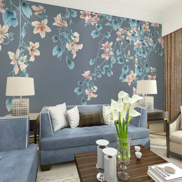 moderne tapeten furs wohnzimmer, moderne tapete vögel blumen foto mural tapeten für wohnzimmer, Design ideen