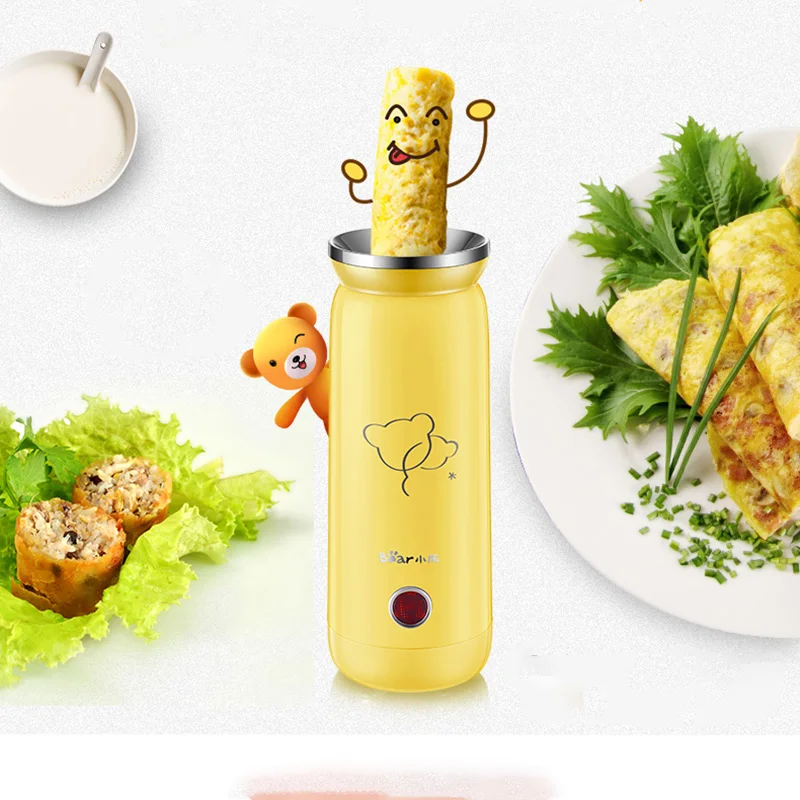 

220V Electric Mini Egg Roll Maker Automatic Multifunction Egg Roll Maker Machine Egg Boiler Non-stick Egg Kitchen Cooking Tools