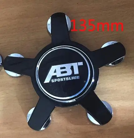 Горячая 20 шт. 135 мм ABT SPORTSLINE автомобильные колпачки ступицы центра колеса Эмблема для Audi 135 мм Автомобильные Колесные колпаки - Цвет: Коричневый