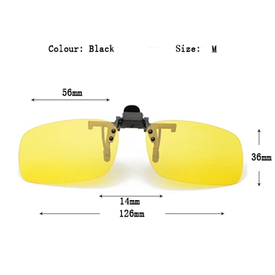 Солнцезащитные очки с защитой от УФ-лучей для езды на велосипеде и ночного видения, поляризованные очки с клипсами для езды на велосипеде, мужские и женские велосипедные очки, спортивные солнцезащитные очки - Цвет: Yellow Size M