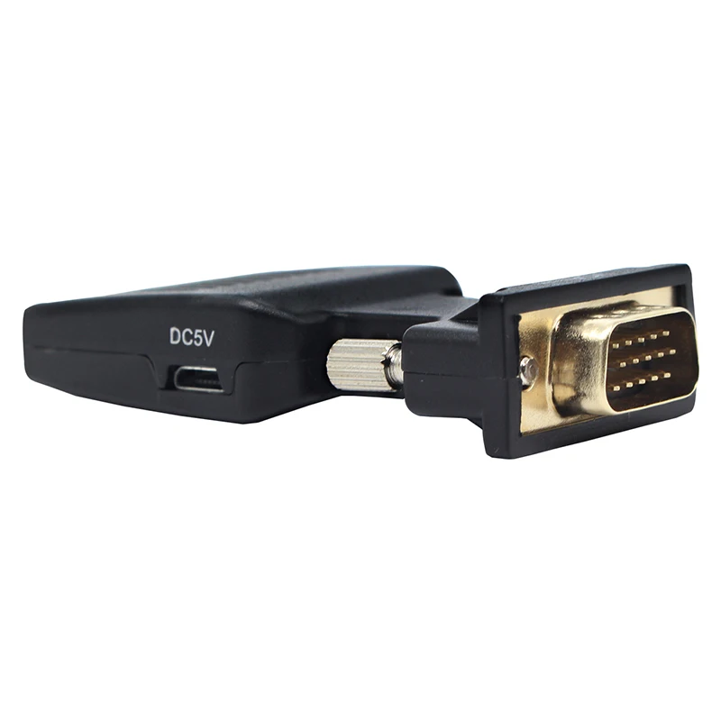 VGA to HDMI Converter 1080 P VGA to HDMI adapter with Video 1080P for PC Laptop HDTV Projector with audio cable