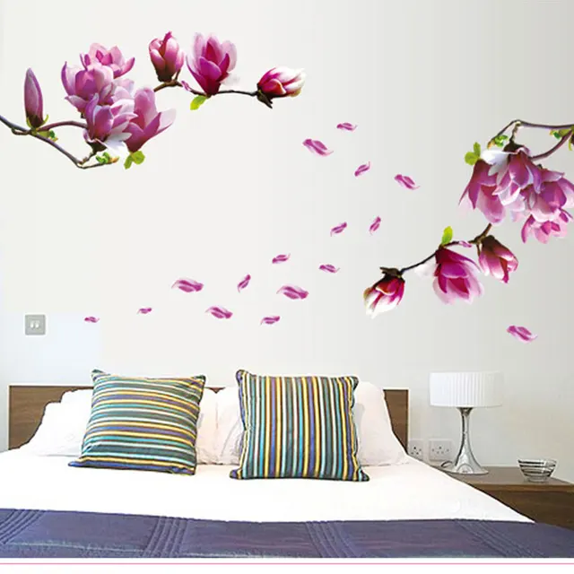 3D Flower Wall Sticker For Living RoomFree Shipping wall stickers art