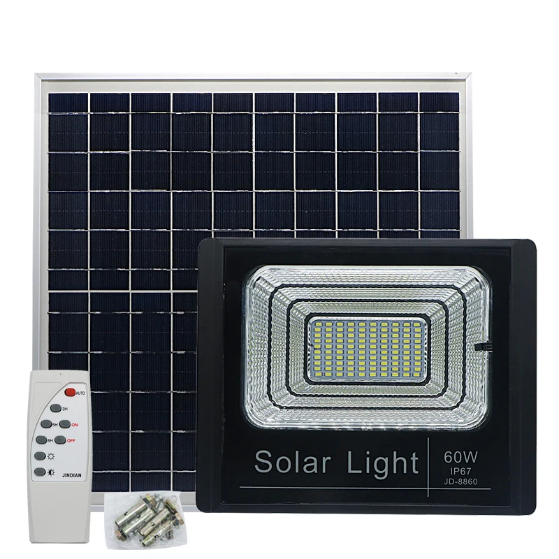 SZYOUMY открытый светодиодный солнечный свет Водонепроницаемый IP67 прожектор 40 Вт 60 Вт 100 Вт прожектор на солнечной Панель 220 V сад настенный