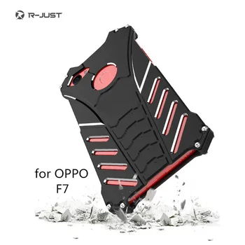 

Protect Phone case for OPPO F7 Metal Aluminum Shockproof Dropproof Cover for oppo f7 Armor anti-knock cases