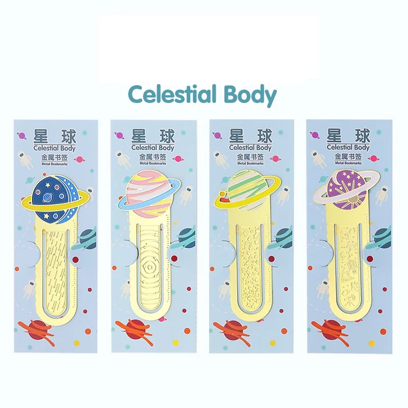 

16 pcs/Lot Celestial metal bookmark Little planet book mark Neptune Wholesale stationery Office School supplies segnalibro EC679