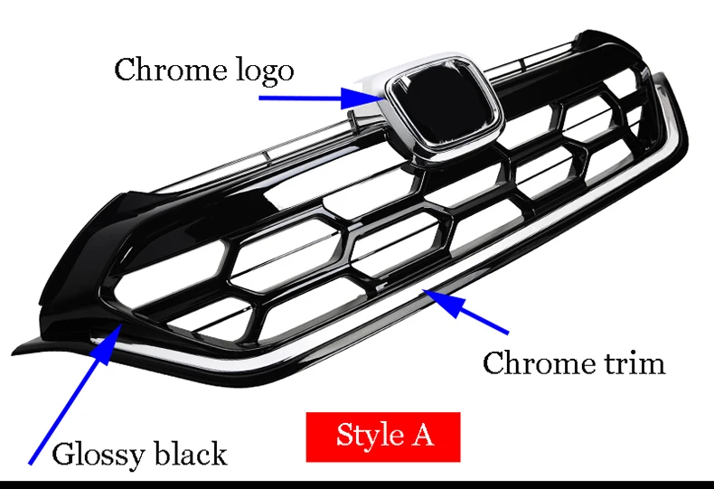 Для Honda CR-V CRV передний бампер гоночная решетка гриль глянцевая черная крышка гриль замена автомобиль Стайлинг автозапчасти