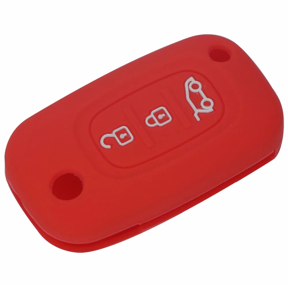 Jingyuqin 3 кнопки силиконовый резиновый чехол для ключей автомобиля для LADA Vesta Granta XRay Kalina Priora Sedan Sport для Renault fit Benz