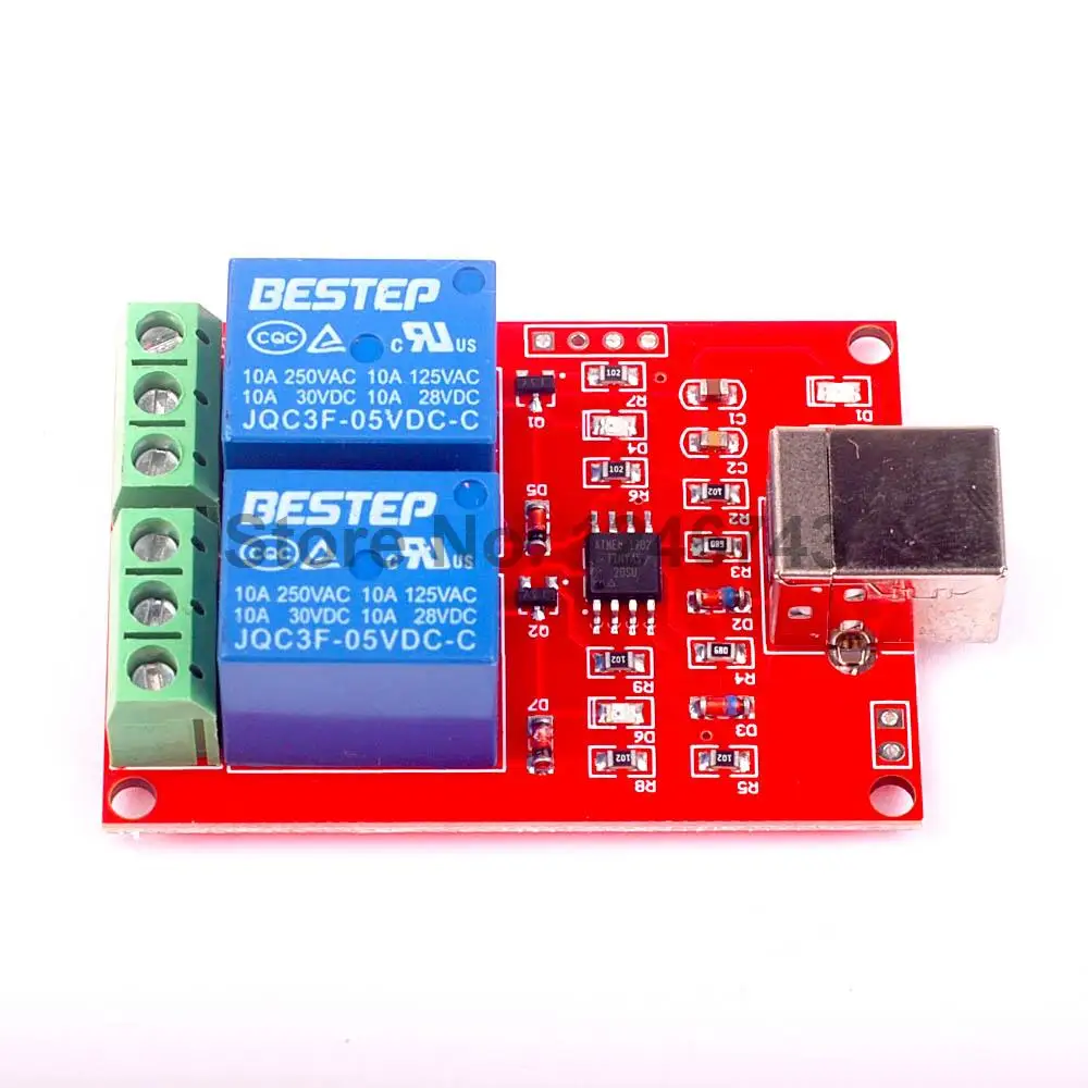 1PCS USB 2 Channel 5V Relay Module Programmable Computer Control For Smart Home DC 1PCS USB 2 Channel 5V Relay Module Programmable Computer Control For Smart Home DC