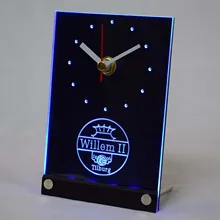 Tnc1021 Виллем II тилбург Eredivisie Футбол 3D светодиодный настольные часы