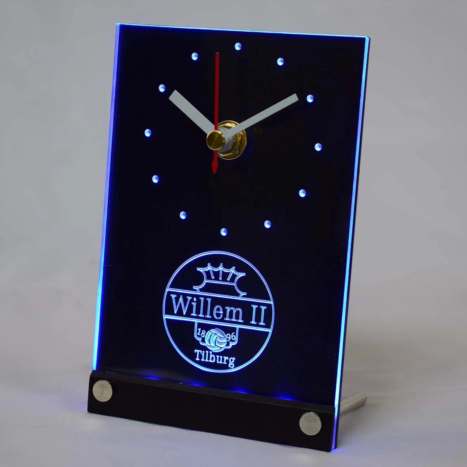 

tnc1021 Willem II Tilburg Eredivisie Football 3D LED Table Desk Clock